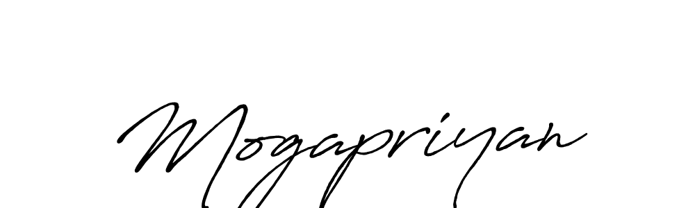 Design your own signature with our free online signature maker. With this signature software, you can create a handwritten (Antro_Vectra_Bolder) signature for name Mogapriyan. Mogapriyan signature style 7 images and pictures png