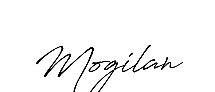 Design your own signature with our free online signature maker. With this signature software, you can create a handwritten (Antro_Vectra_Bolder) signature for name Mogilan. Mogilan signature style 7 images and pictures png