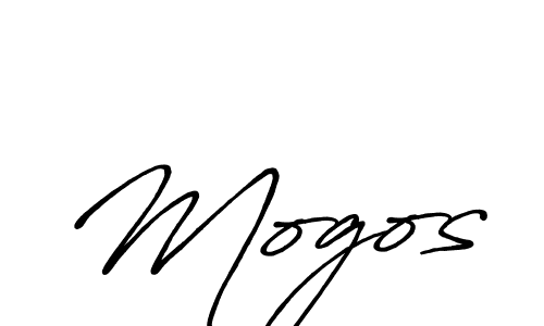 Make a beautiful signature design for name Mogos. With this signature (Antro_Vectra_Bolder) style, you can create a handwritten signature for free. Mogos signature style 7 images and pictures png