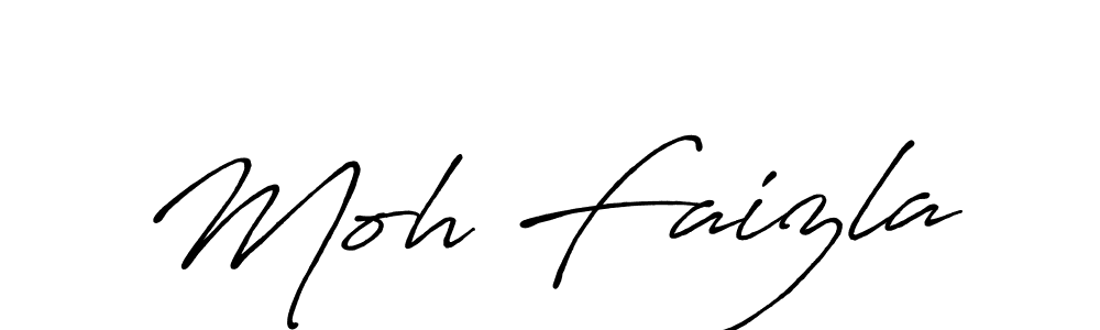 Also we have Moh Faizla name is the best signature style. Create professional handwritten signature collection using Antro_Vectra_Bolder autograph style. Moh Faizla signature style 7 images and pictures png