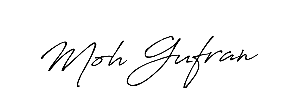 Create a beautiful signature design for name Moh Gufran. With this signature (Antro_Vectra_Bolder) fonts, you can make a handwritten signature for free. Moh Gufran signature style 7 images and pictures png