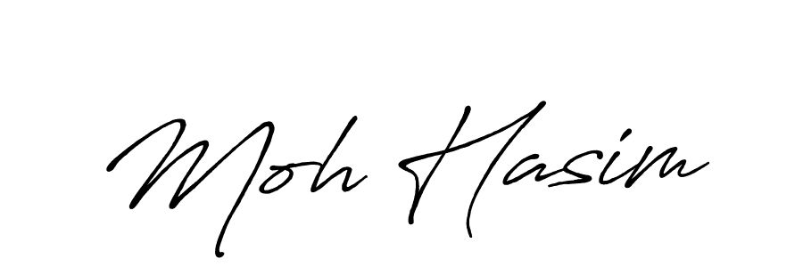 It looks lik you need a new signature style for name Moh Hasim. Design unique handwritten (Antro_Vectra_Bolder) signature with our free signature maker in just a few clicks. Moh Hasim signature style 7 images and pictures png