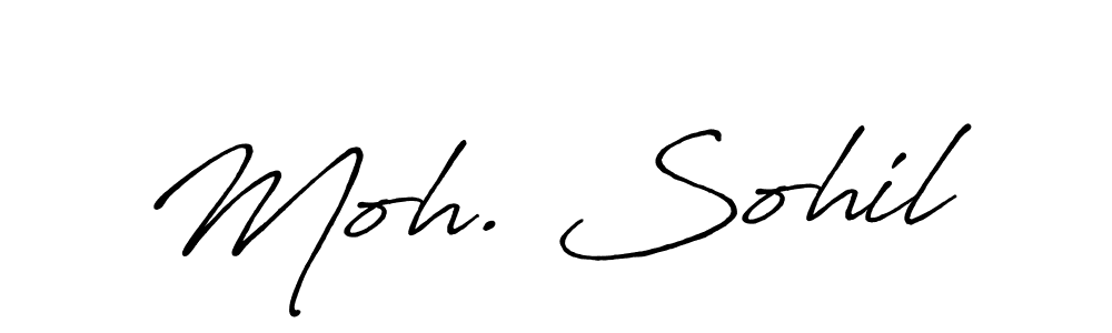 if you are searching for the best signature style for your name Moh. Sohil. so please give up your signature search. here we have designed multiple signature styles  using Antro_Vectra_Bolder. Moh. Sohil signature style 7 images and pictures png