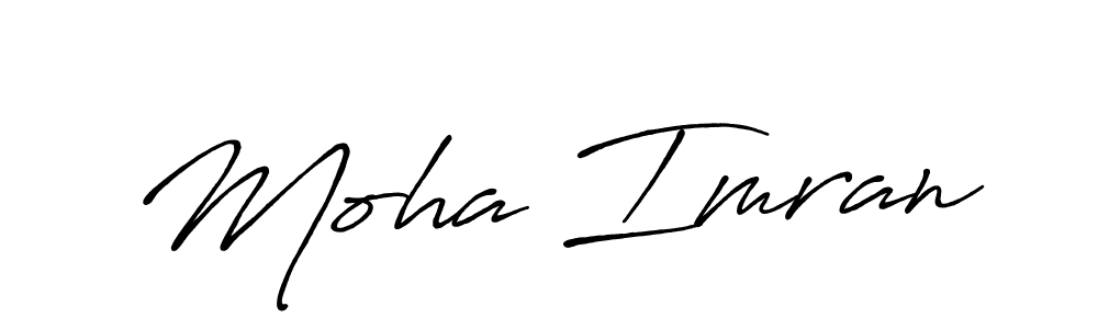 Similarly Antro_Vectra_Bolder is the best handwritten signature design. Signature creator online .You can use it as an online autograph creator for name Moha Imran. Moha Imran signature style 7 images and pictures png