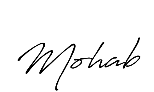 if you are searching for the best signature style for your name Mohab. so please give up your signature search. here we have designed multiple signature styles  using Antro_Vectra_Bolder. Mohab signature style 7 images and pictures png