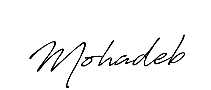 Make a beautiful signature design for name Mohadeb. Use this online signature maker to create a handwritten signature for free. Mohadeb signature style 7 images and pictures png