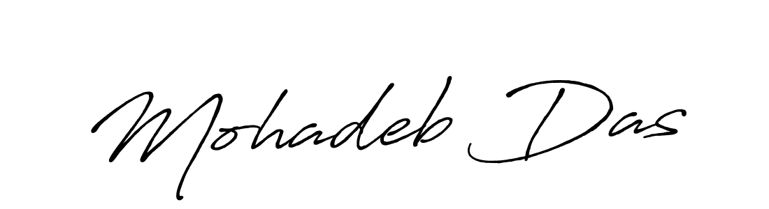 Also You can easily find your signature by using the search form. We will create Mohadeb Das name handwritten signature images for you free of cost using Antro_Vectra_Bolder sign style. Mohadeb Das signature style 7 images and pictures png