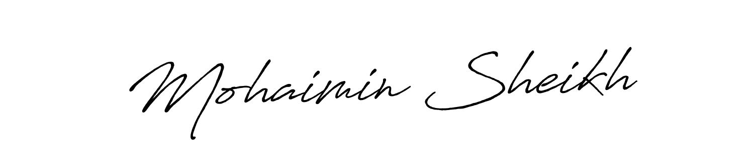 It looks lik you need a new signature style for name Mohaimin Sheikh. Design unique handwritten (Antro_Vectra_Bolder) signature with our free signature maker in just a few clicks. Mohaimin Sheikh signature style 7 images and pictures png