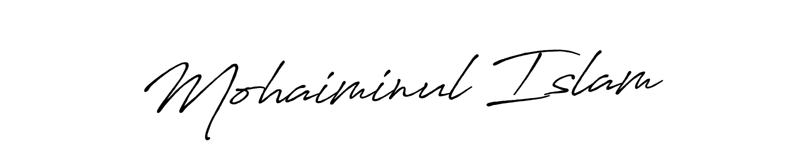 It looks lik you need a new signature style for name Mohaiminul Islam. Design unique handwritten (Antro_Vectra_Bolder) signature with our free signature maker in just a few clicks. Mohaiminul Islam signature style 7 images and pictures png