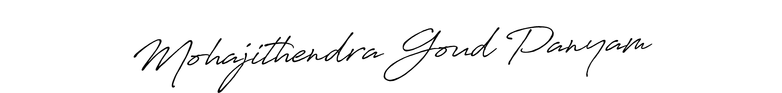 Also You can easily find your signature by using the search form. We will create Mohajithendra Goud Panyam name handwritten signature images for you free of cost using Antro_Vectra_Bolder sign style. Mohajithendra Goud Panyam signature style 7 images and pictures png