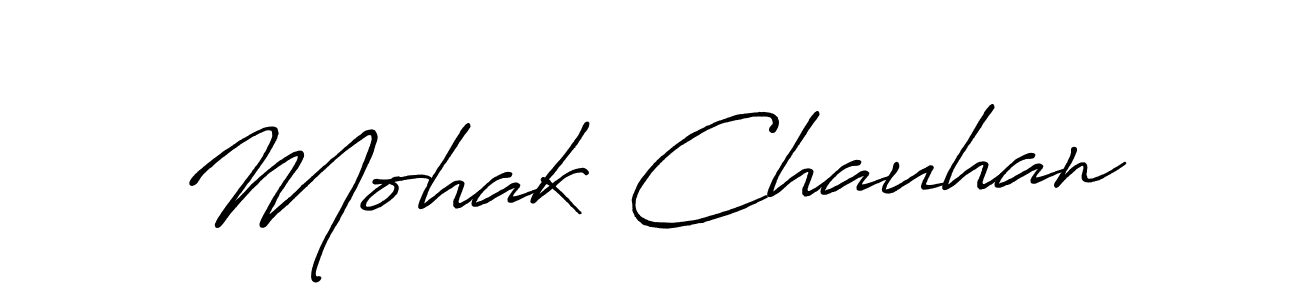 Make a beautiful signature design for name Mohak Chauhan. With this signature (Antro_Vectra_Bolder) style, you can create a handwritten signature for free. Mohak Chauhan signature style 7 images and pictures png