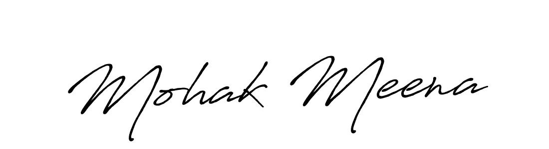 Similarly Antro_Vectra_Bolder is the best handwritten signature design. Signature creator online .You can use it as an online autograph creator for name Mohak Meena. Mohak Meena signature style 7 images and pictures png