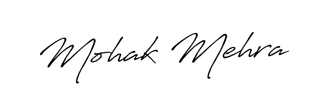 Also we have Mohak Mehra name is the best signature style. Create professional handwritten signature collection using Antro_Vectra_Bolder autograph style. Mohak Mehra signature style 7 images and pictures png