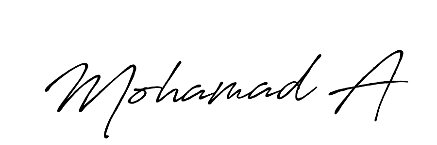 Make a beautiful signature design for name Mohamad A. Use this online signature maker to create a handwritten signature for free. Mohamad A signature style 7 images and pictures png