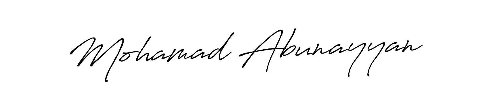 Also You can easily find your signature by using the search form. We will create Mohamad Abunayyan name handwritten signature images for you free of cost using Antro_Vectra_Bolder sign style. Mohamad Abunayyan signature style 7 images and pictures png