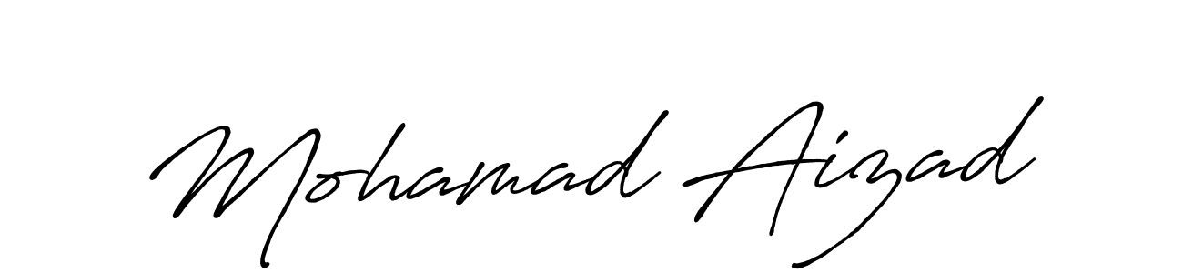 Also we have Mohamad Aizad name is the best signature style. Create professional handwritten signature collection using Antro_Vectra_Bolder autograph style. Mohamad Aizad signature style 7 images and pictures png