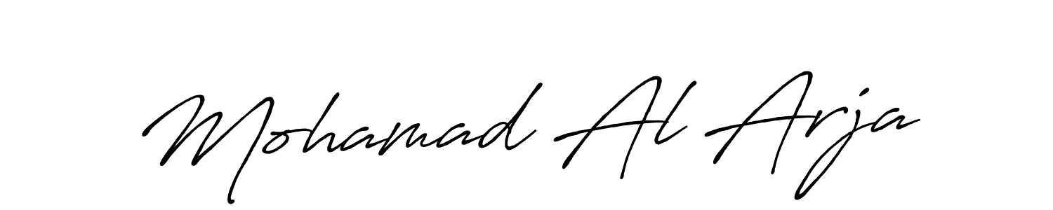 Make a beautiful signature design for name Mohamad Al Arja. With this signature (Antro_Vectra_Bolder) style, you can create a handwritten signature for free. Mohamad Al Arja signature style 7 images and pictures png