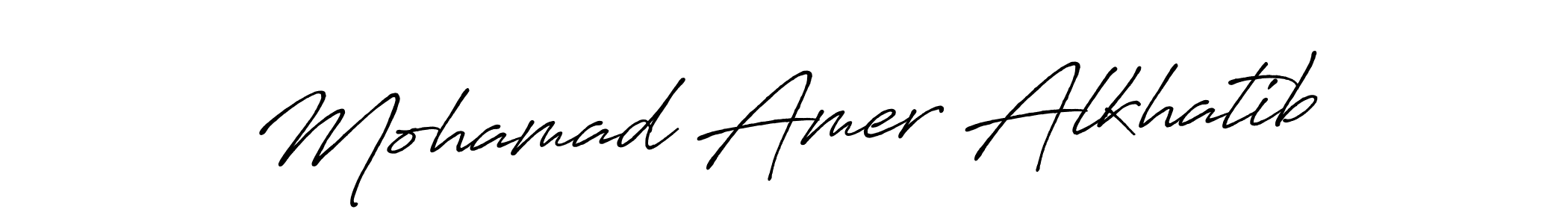 Mohamad Amer Alkhatib stylish signature style. Best Handwritten Sign (Antro_Vectra_Bolder) for my name. Handwritten Signature Collection Ideas for my name Mohamad Amer Alkhatib. Mohamad Amer Alkhatib signature style 7 images and pictures png