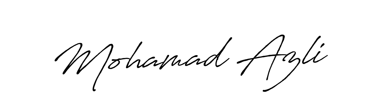 It looks lik you need a new signature style for name Mohamad Azli. Design unique handwritten (Antro_Vectra_Bolder) signature with our free signature maker in just a few clicks. Mohamad Azli signature style 7 images and pictures png
