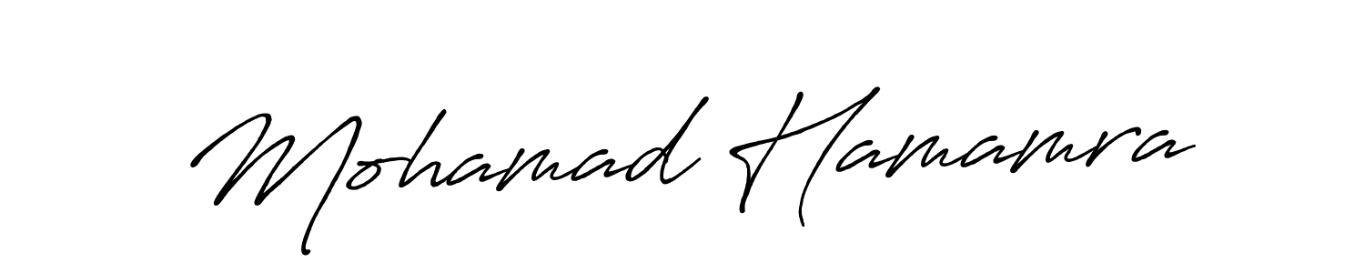 Mohamad Hamamra stylish signature style. Best Handwritten Sign (Antro_Vectra_Bolder) for my name. Handwritten Signature Collection Ideas for my name Mohamad Hamamra. Mohamad Hamamra signature style 7 images and pictures png