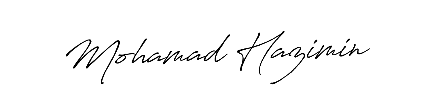 Once you've used our free online signature maker to create your best signature Antro_Vectra_Bolder style, it's time to enjoy all of the benefits that Mohamad Hazimin name signing documents. Mohamad Hazimin signature style 7 images and pictures png
