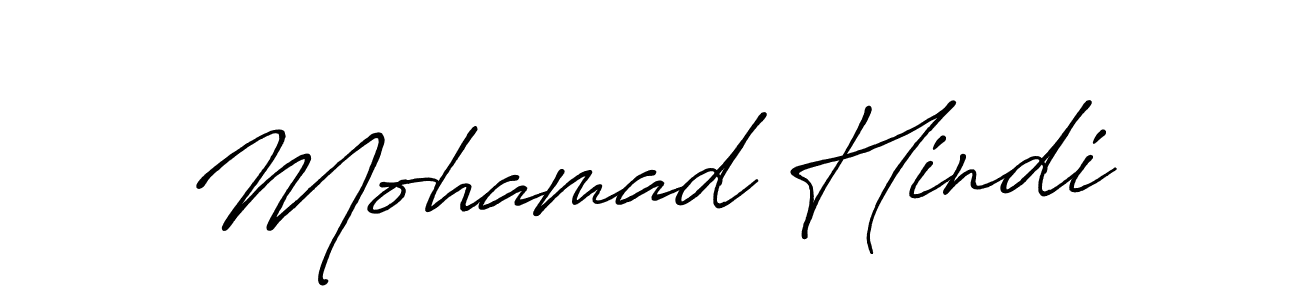 Mohamad Hindi stylish signature style. Best Handwritten Sign (Antro_Vectra_Bolder) for my name. Handwritten Signature Collection Ideas for my name Mohamad Hindi. Mohamad Hindi signature style 7 images and pictures png