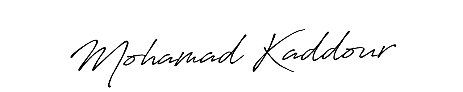 Mohamad Kaddour stylish signature style. Best Handwritten Sign (Antro_Vectra_Bolder) for my name. Handwritten Signature Collection Ideas for my name Mohamad Kaddour. Mohamad Kaddour signature style 7 images and pictures png