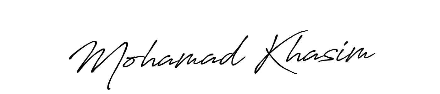 Make a beautiful signature design for name Mohamad Khasim. With this signature (Antro_Vectra_Bolder) style, you can create a handwritten signature for free. Mohamad Khasim signature style 7 images and pictures png