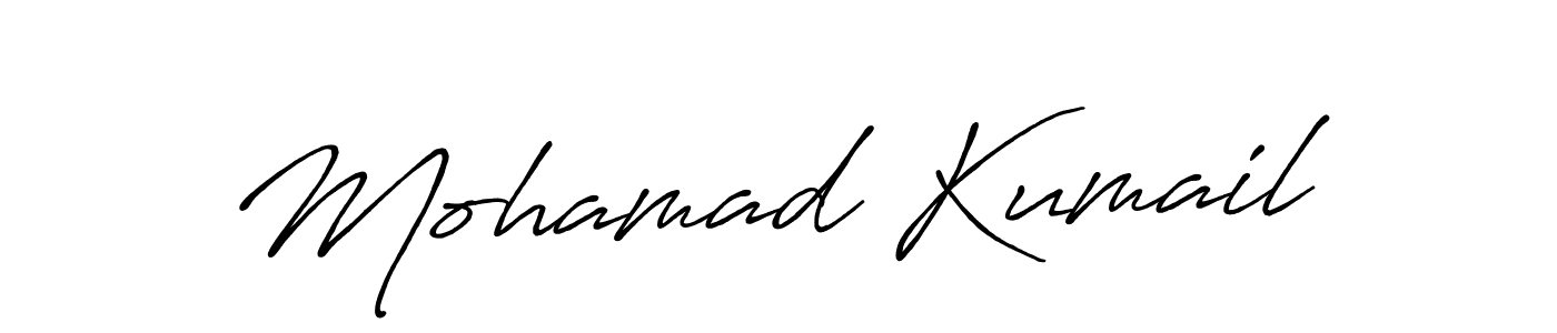 It looks lik you need a new signature style for name Mohamad Kumail. Design unique handwritten (Antro_Vectra_Bolder) signature with our free signature maker in just a few clicks. Mohamad Kumail signature style 7 images and pictures png