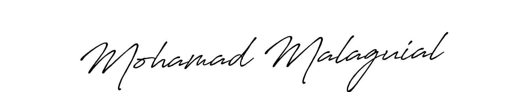 Mohamad Malaguial stylish signature style. Best Handwritten Sign (Antro_Vectra_Bolder) for my name. Handwritten Signature Collection Ideas for my name Mohamad Malaguial. Mohamad Malaguial signature style 7 images and pictures png