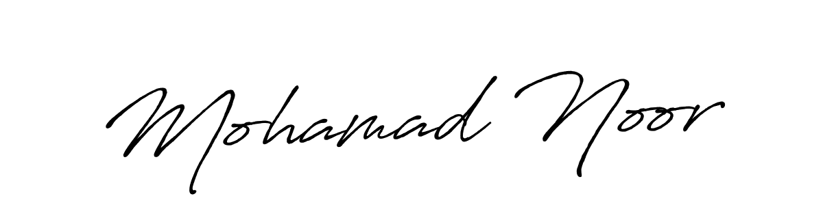 Design your own signature with our free online signature maker. With this signature software, you can create a handwritten (Antro_Vectra_Bolder) signature for name Mohamad Noor. Mohamad Noor signature style 7 images and pictures png