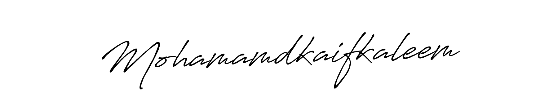 Make a beautiful signature design for name Mohamamdkaifkaleem. With this signature (Antro_Vectra_Bolder) style, you can create a handwritten signature for free. Mohamamdkaifkaleem signature style 7 images and pictures png