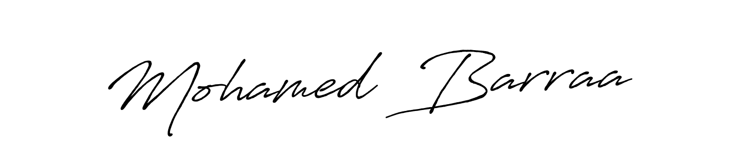Similarly Antro_Vectra_Bolder is the best handwritten signature design. Signature creator online .You can use it as an online autograph creator for name Mohamed  Barraa. Mohamed  Barraa signature style 7 images and pictures png