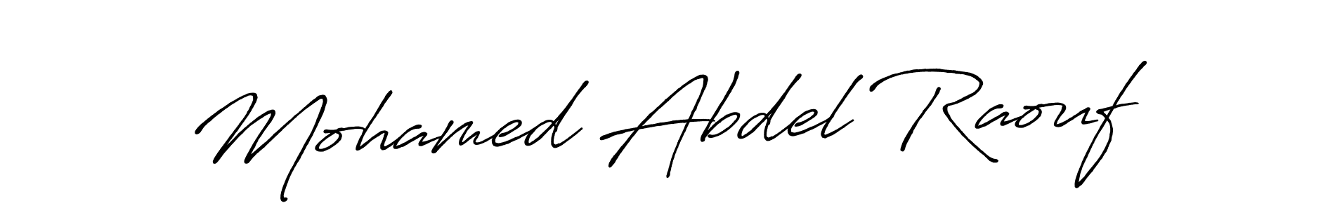 Mohamed Abdel Raouf stylish signature style. Best Handwritten Sign (Antro_Vectra_Bolder) for my name. Handwritten Signature Collection Ideas for my name Mohamed Abdel Raouf. Mohamed Abdel Raouf signature style 7 images and pictures png