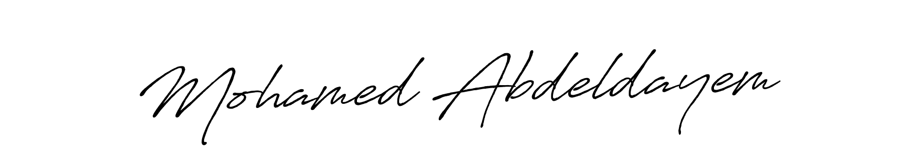 Also You can easily find your signature by using the search form. We will create Mohamed Abdeldayem name handwritten signature images for you free of cost using Antro_Vectra_Bolder sign style. Mohamed Abdeldayem signature style 7 images and pictures png