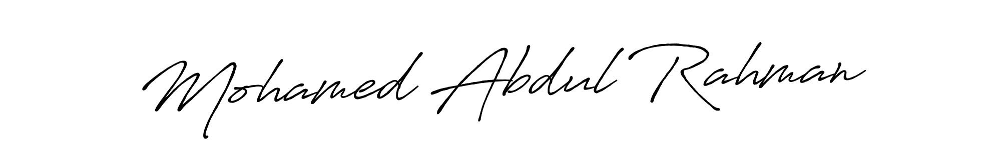 Mohamed Abdul Rahman stylish signature style. Best Handwritten Sign (Antro_Vectra_Bolder) for my name. Handwritten Signature Collection Ideas for my name Mohamed Abdul Rahman. Mohamed Abdul Rahman signature style 7 images and pictures png