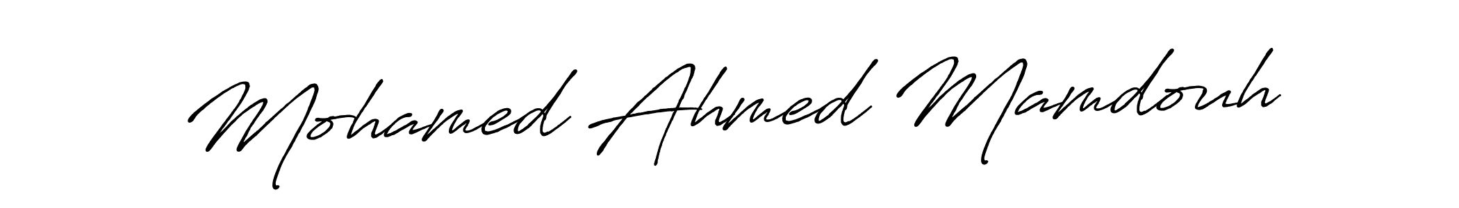 Mohamed Ahmed Mamdouh stylish signature style. Best Handwritten Sign (Antro_Vectra_Bolder) for my name. Handwritten Signature Collection Ideas for my name Mohamed Ahmed Mamdouh. Mohamed Ahmed Mamdouh signature style 7 images and pictures png