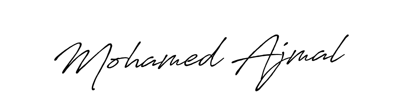 Also we have Mohamed Ajmal name is the best signature style. Create professional handwritten signature collection using Antro_Vectra_Bolder autograph style. Mohamed Ajmal signature style 7 images and pictures png