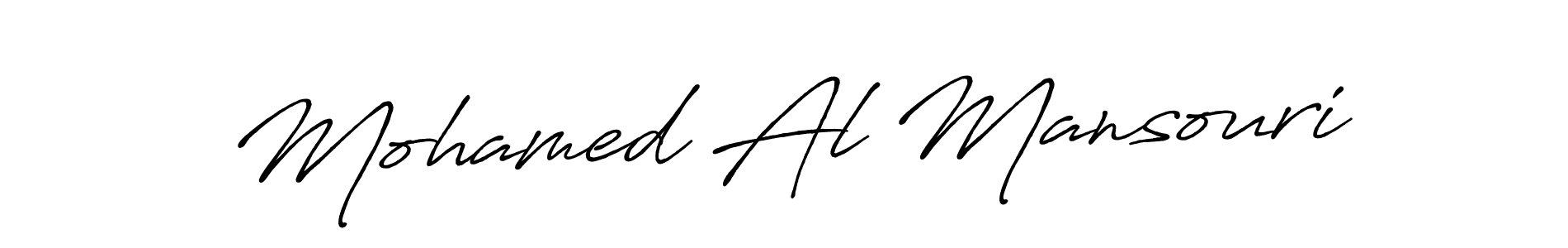 Make a beautiful signature design for name Mohamed Al Mansouri. With this signature (Antro_Vectra_Bolder) style, you can create a handwritten signature for free. Mohamed Al Mansouri signature style 7 images and pictures png