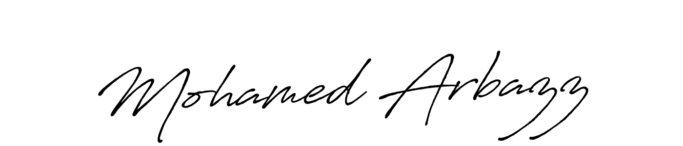 Use a signature maker to create a handwritten signature online. With this signature software, you can design (Antro_Vectra_Bolder) your own signature for name Mohamed Arbazz. Mohamed Arbazz signature style 7 images and pictures png