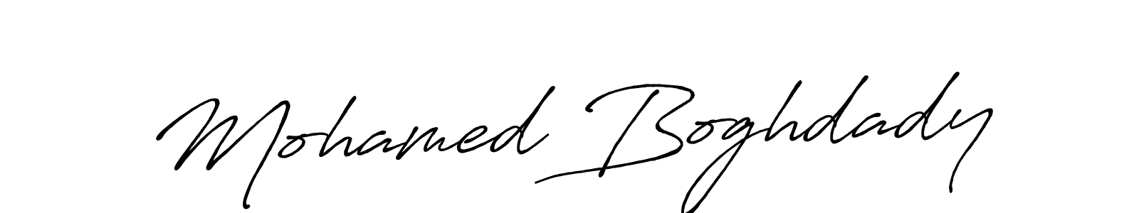 How to Draw Mohamed Boghdady signature style? Antro_Vectra_Bolder is a latest design signature styles for name Mohamed Boghdady. Mohamed Boghdady signature style 7 images and pictures png