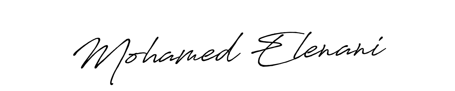 Also You can easily find your signature by using the search form. We will create Mohamed Elenani name handwritten signature images for you free of cost using Antro_Vectra_Bolder sign style. Mohamed Elenani signature style 7 images and pictures png