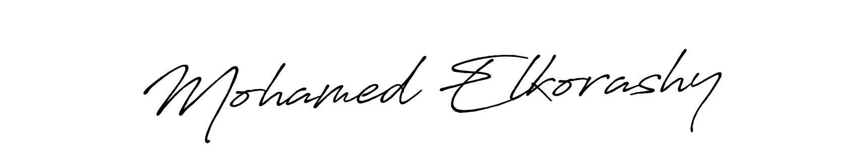 Design your own signature with our free online signature maker. With this signature software, you can create a handwritten (Antro_Vectra_Bolder) signature for name Mohamed Elkorashy. Mohamed Elkorashy signature style 7 images and pictures png