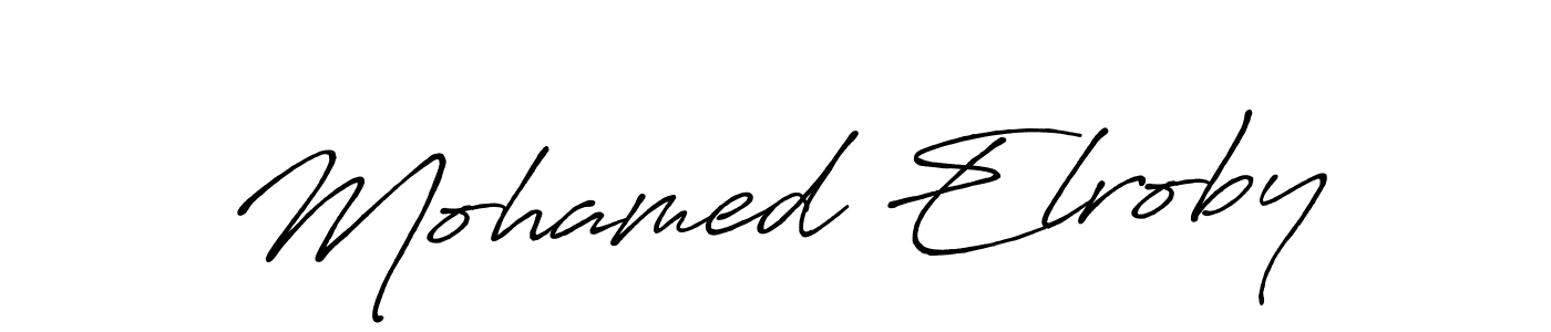 if you are searching for the best signature style for your name Mohamed Elroby. so please give up your signature search. here we have designed multiple signature styles  using Antro_Vectra_Bolder. Mohamed Elroby signature style 7 images and pictures png