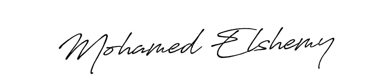 How to make Mohamed Elshemy signature? Antro_Vectra_Bolder is a professional autograph style. Create handwritten signature for Mohamed Elshemy name. Mohamed Elshemy signature style 7 images and pictures png