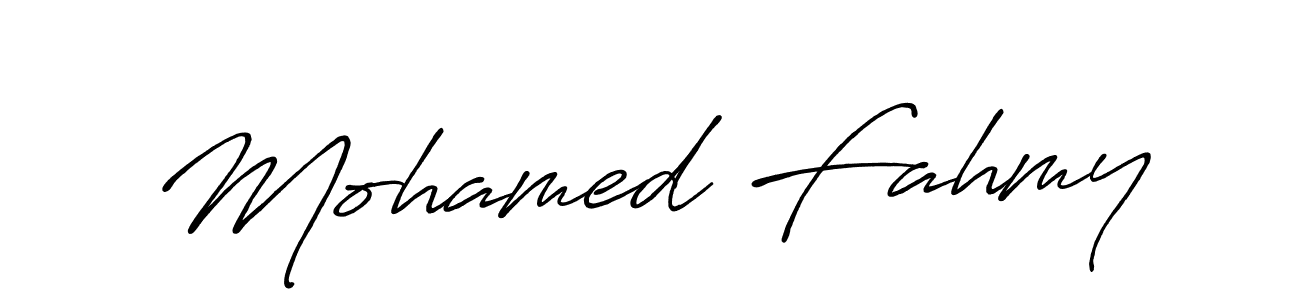 How to make Mohamed Fahmy signature? Antro_Vectra_Bolder is a professional autograph style. Create handwritten signature for Mohamed Fahmy name. Mohamed Fahmy signature style 7 images and pictures png