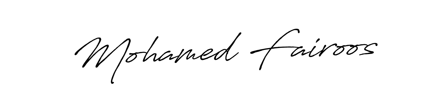 The best way (Antro_Vectra_Bolder) to make a short signature is to pick only two or three words in your name. The name Mohamed Fairoos include a total of six letters. For converting this name. Mohamed Fairoos signature style 7 images and pictures png
