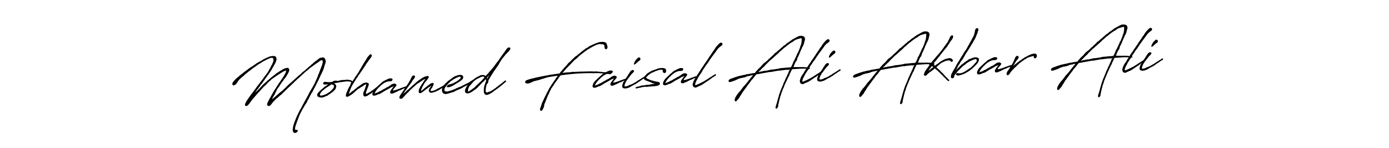 You should practise on your own different ways (Antro_Vectra_Bolder) to write your name (Mohamed Faisal Ali Akbar Ali) in signature. don't let someone else do it for you. Mohamed Faisal Ali Akbar Ali signature style 7 images and pictures png