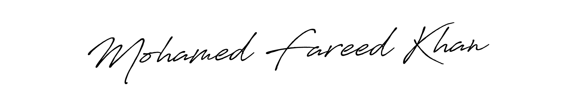 The best way (Antro_Vectra_Bolder) to make a short signature is to pick only two or three words in your name. The name Mohamed Fareed Khan include a total of six letters. For converting this name. Mohamed Fareed Khan signature style 7 images and pictures png