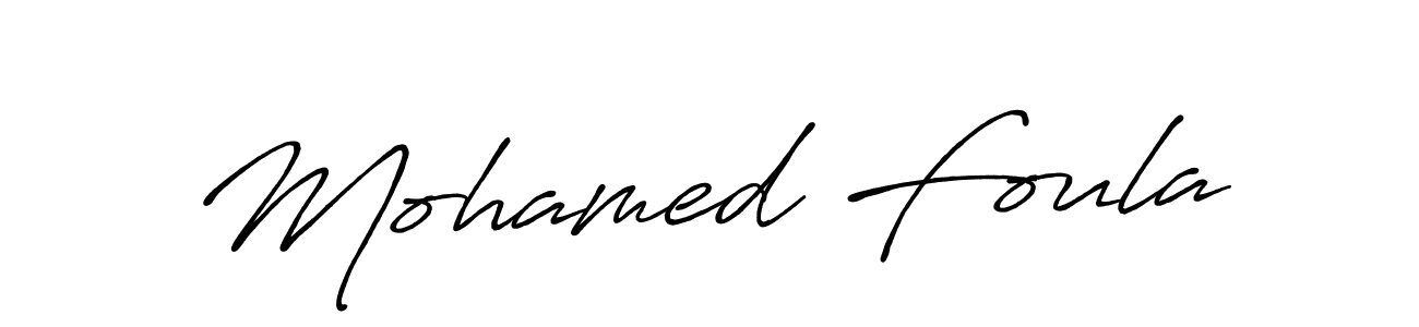 Make a beautiful signature design for name Mohamed Foula. With this signature (Antro_Vectra_Bolder) style, you can create a handwritten signature for free. Mohamed Foula signature style 7 images and pictures png